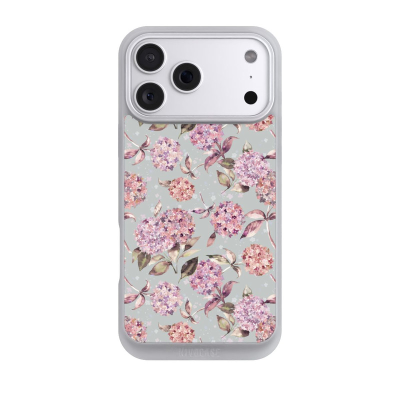 iPhone 18 Pro Max NIVOpure Pastel Magic Hydrangea Floral Watercolor Pink
