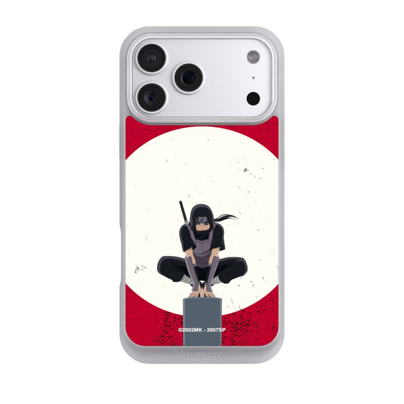 iPhone 18 Pro Max NIVOpure Itachi Uchiha symbol red background