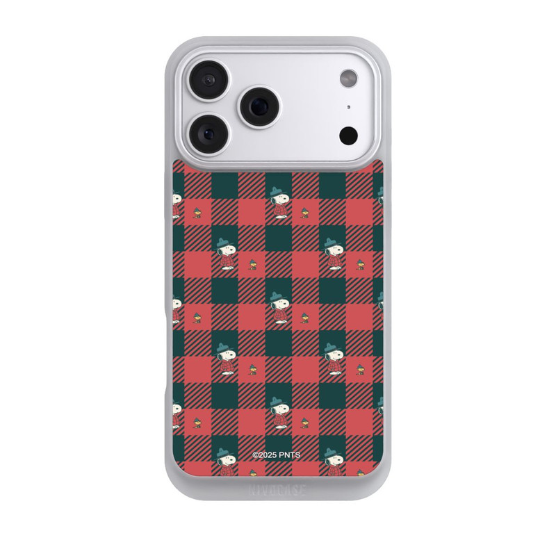 iPhone 18 Pro Max NIVOpure Peanuts Rot Schottenmuster
