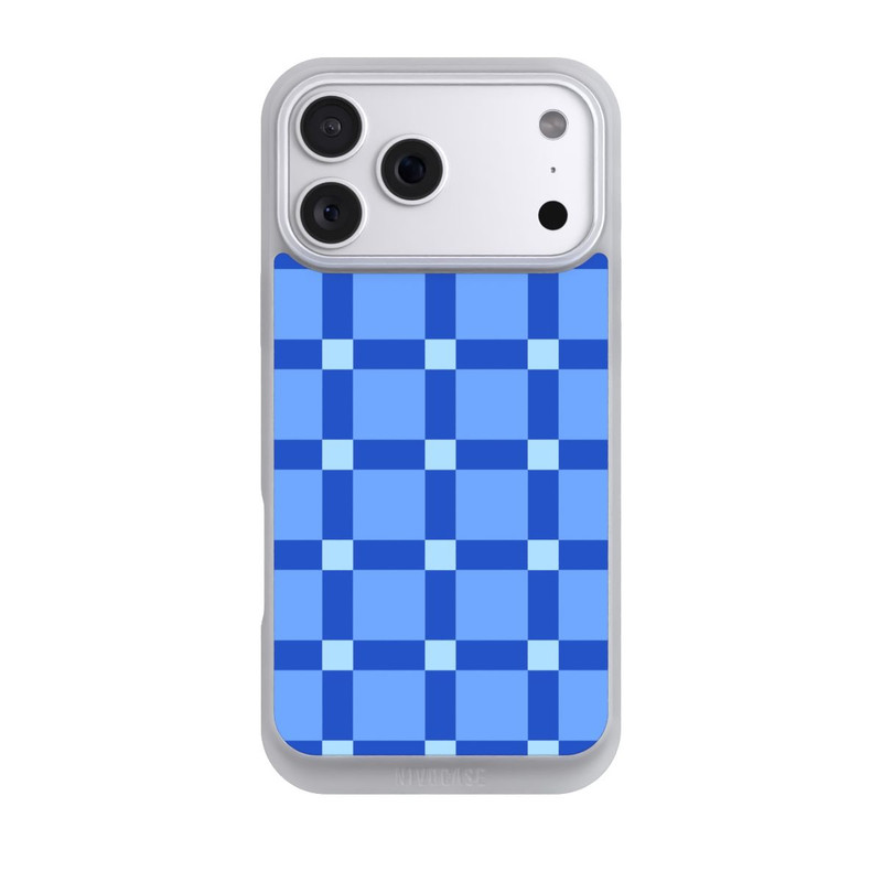iPhone 18 Pro Max NIVOpure Big Blue Checked Pattern