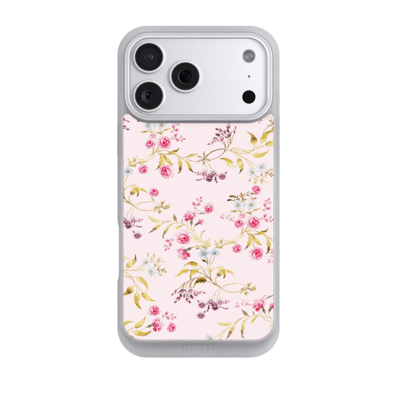 iPhone 18 Pro Max NIVOpure Vintage Rosengarten Muster Rosa