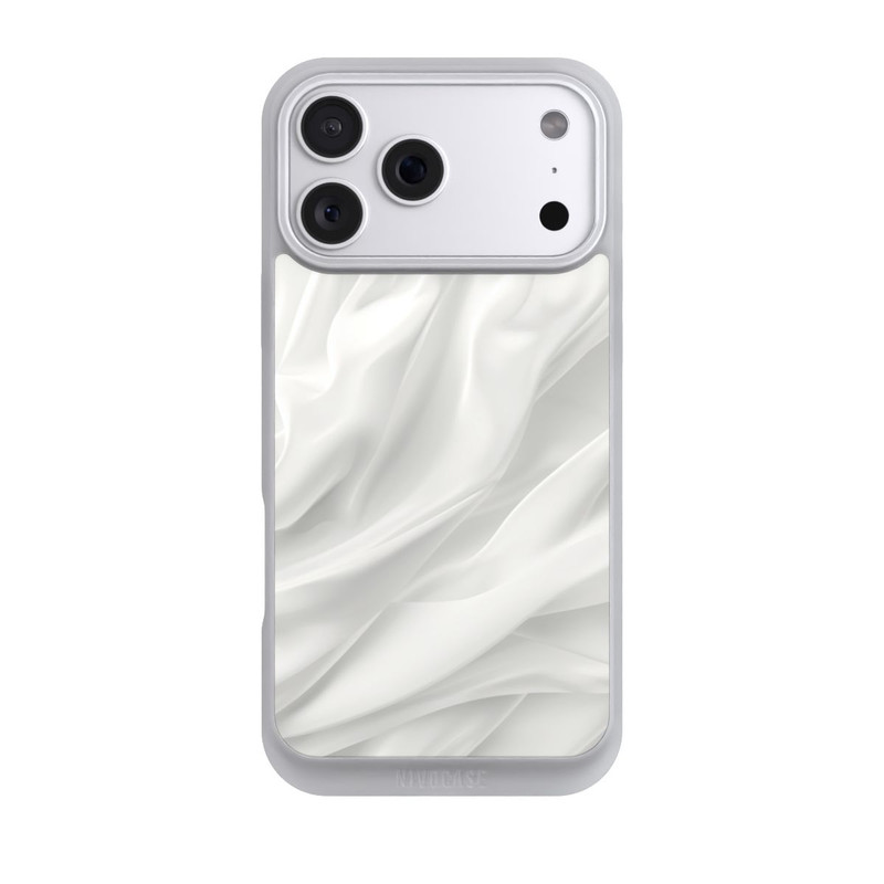 iPhone 18 Pro Max NIVOpure White Satin Smooth Texture With AI
