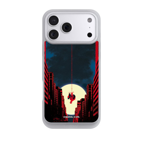 Apple iPhone 18 Pro Max NIVOpure Spider-Man Marvel between Skyscrapers