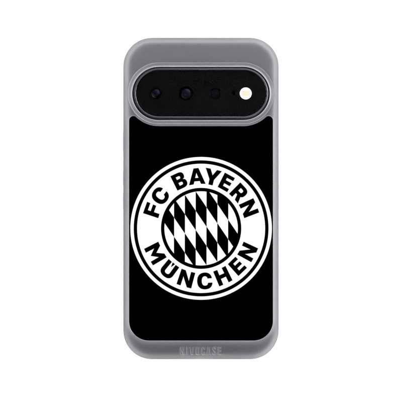 Pixel 11 NIVOpure Logo FCB Classique Petit - Blanc sur Fond Noir