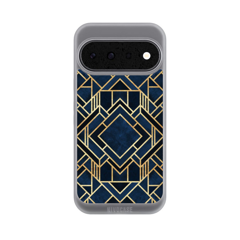 Pixel 11 NIVOpure Kunst Deko Blau Golddruck