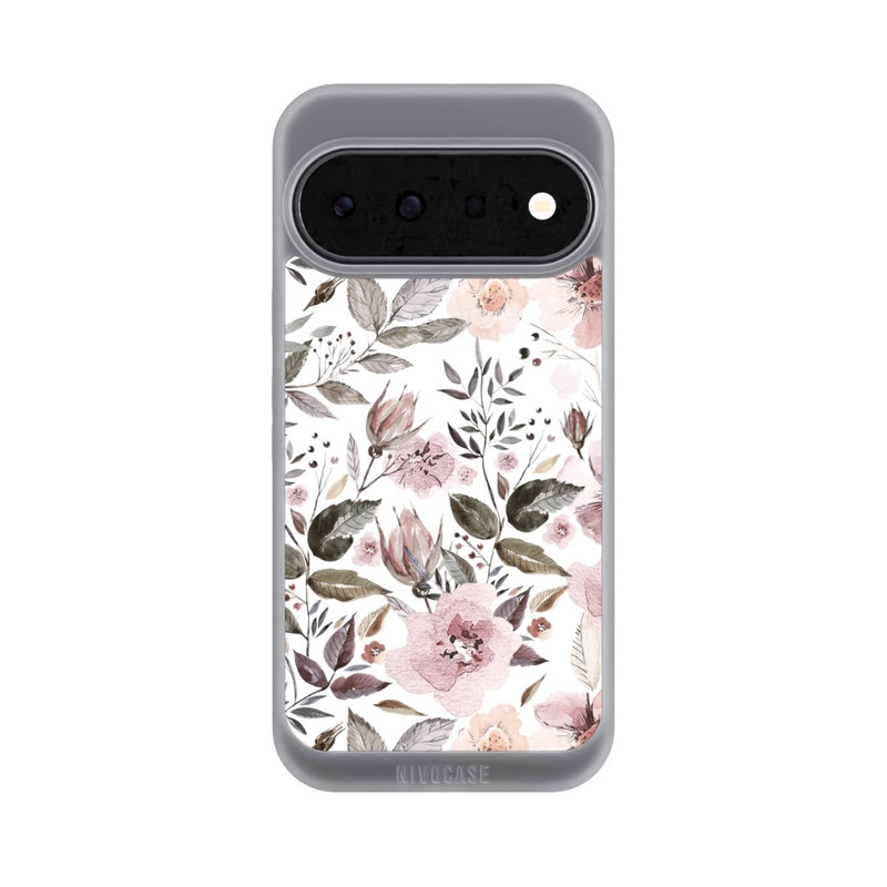 Pixel 11 NIVOpure Aquarelle Fleurs Roses Brunes
