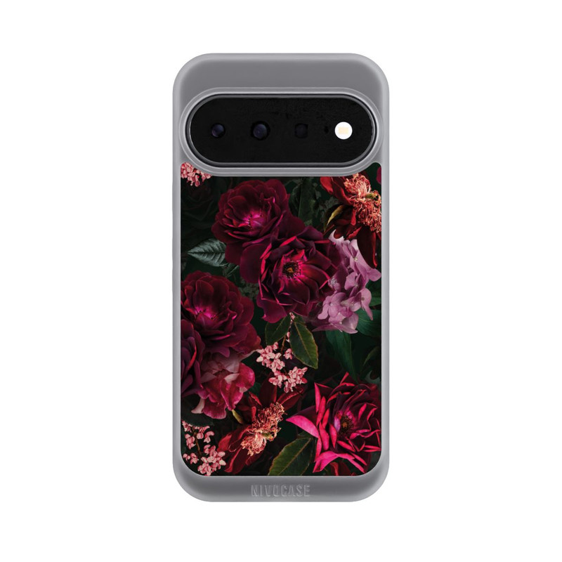 Pixel 11 NIVOpure Dunkle romantische Vintage Rosen und Pfingstrosen
