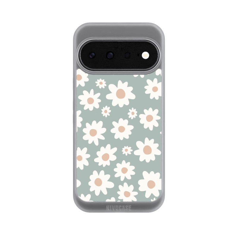 Pixel 11 NIVOpure Daisy Flower Seamless Pattern Green