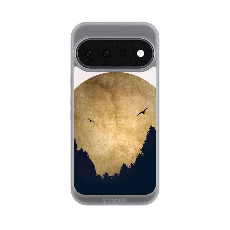 Pixel 11 NIVOpure Zwei Vögel vor Mond