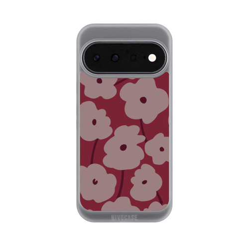 Google Pixel 11 NIVOpure Minimalistische Blumen Bordeaux