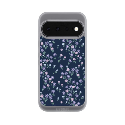 Google Pixel 11 NIVOpure Thème Floral Bleu Foncé