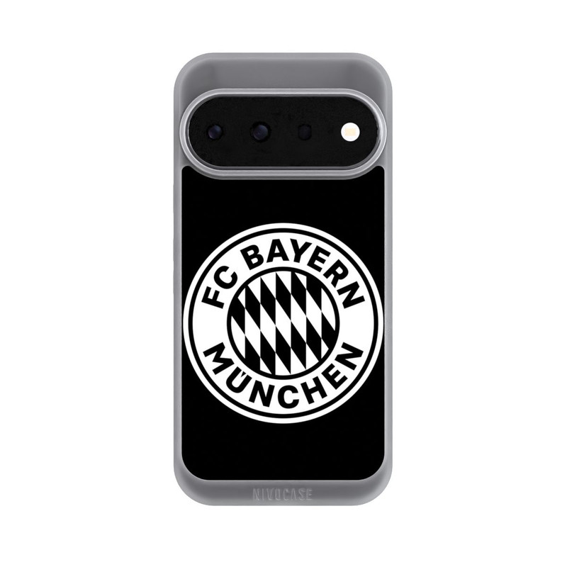 Pixel 11 Pro NIVOpure Klassisches FCB Logo Klein - Weiß auf Schwarz