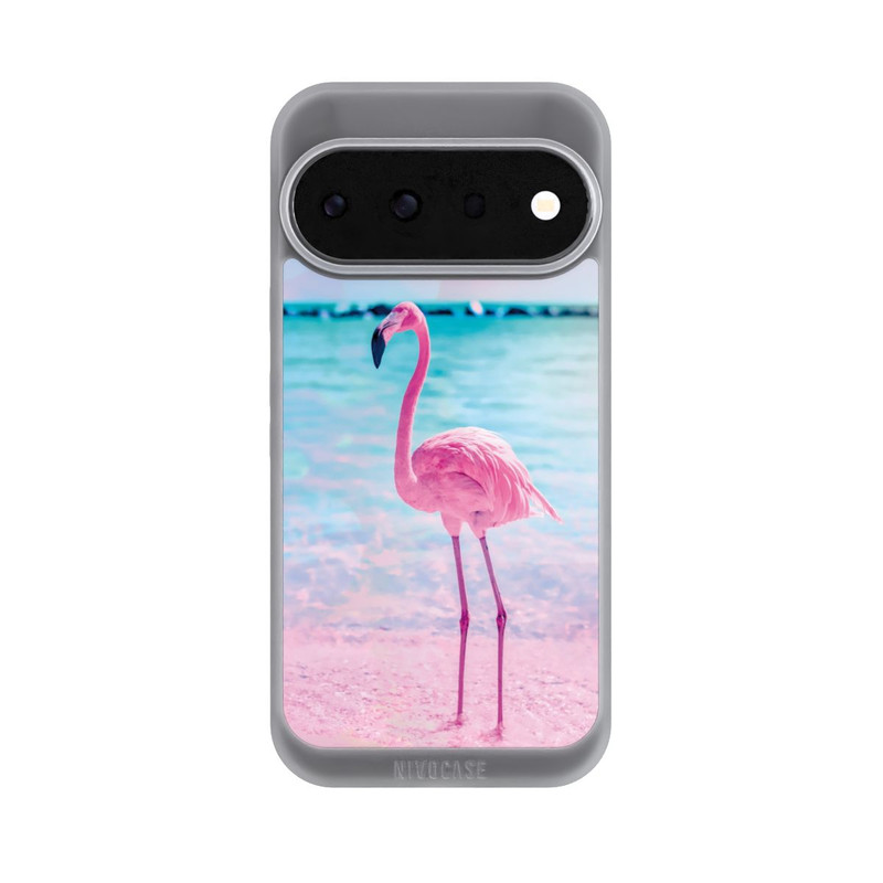 Pixel 11 Pro NIVOpure Rosa Flamingo am Meer