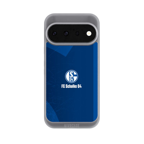 Google Pixel 11 Pro NIVOpure Schalke 04 Blauer Hintergrund Mit Logo