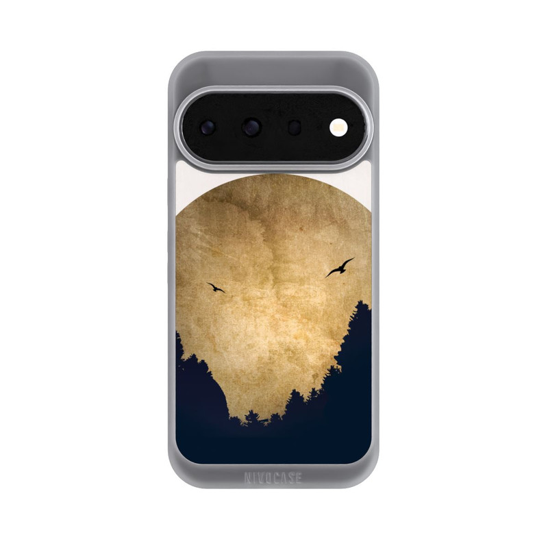 Pixel 11 Pro NIVOpure Zwei Vögel vor Mond