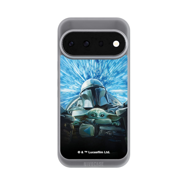 Pixel 11 Pro NIVOpure Grogu und Mando fliegen blau