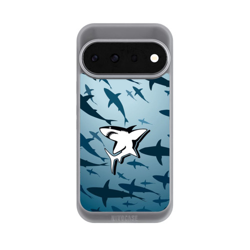 Google Pixel 11 Pro NIVOpure Haie Muster Blau