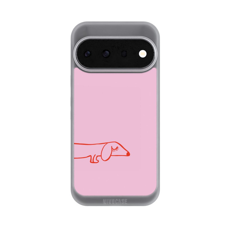 Pixel 11 Pro NIVOpure Dachshund Illustration Pink