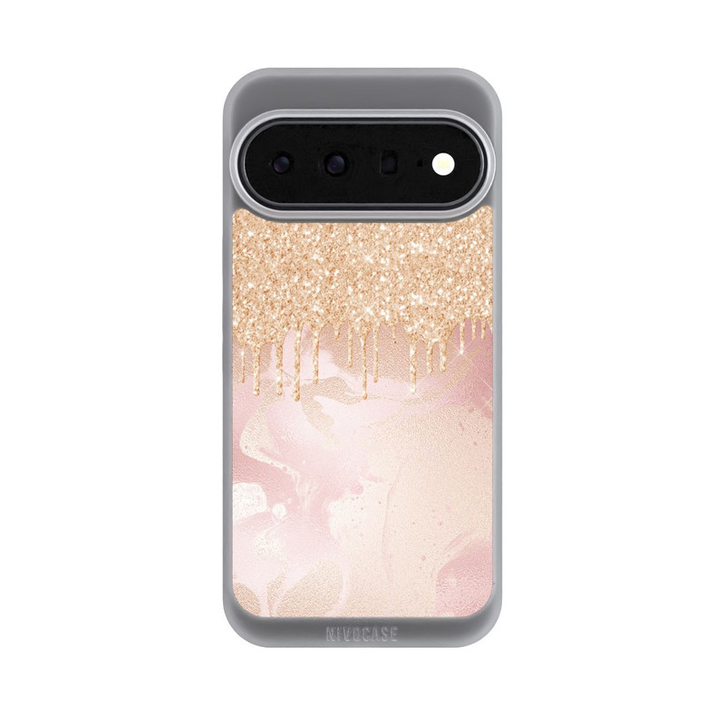 Pixel 11 Pro XL NIVOpure  Roségoldener Glitzer Tropfen Look