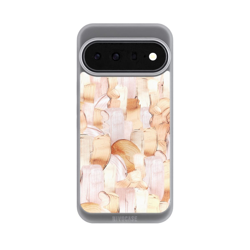 Pixel 11 Pro XL NIVOpure Weiß/Gold Pinsel Muster