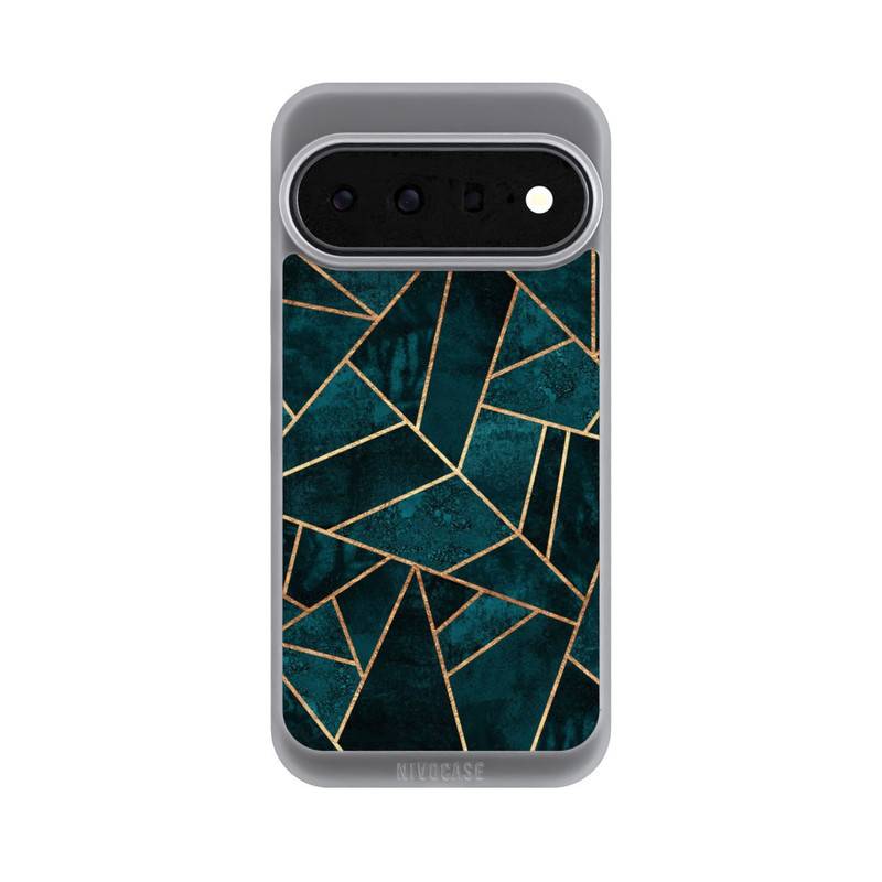 Pixel 11 Pro XL NIVOpure Tief Blaugrün Stein Gold Druck