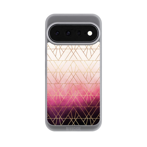 Google Pixel 11 Pro XL NIVOpure Pink Ombre Triangles Gold Print