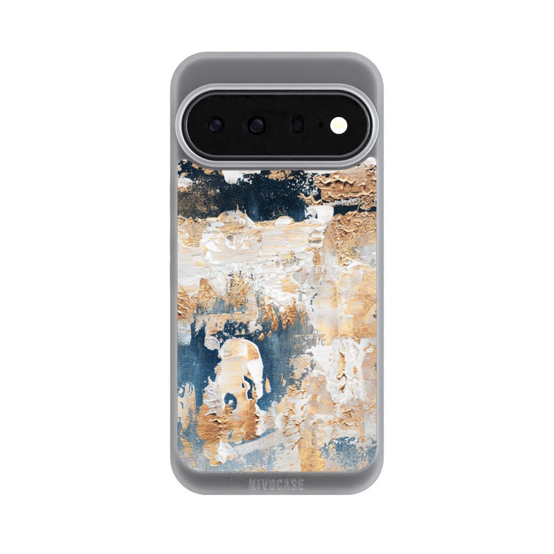 Pixel 11 Pro XL NIVOpure Abstraktion Blau und Gold