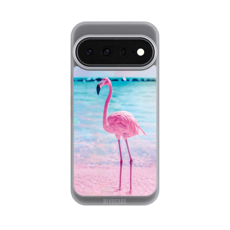 Pixel 11 Pro XL NIVOpure Rosa Flamingo am Meer
