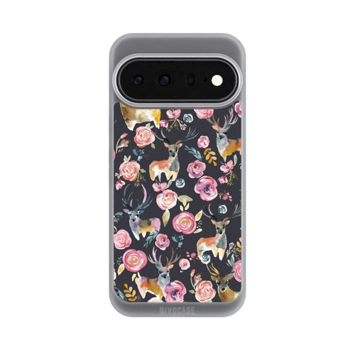 Google Pixel 11 Pro XL NIVOpure Hirsche und Blumen Anthrazit