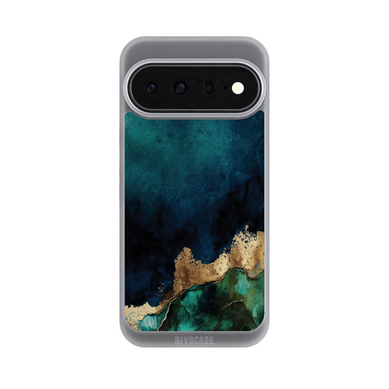Pixel 11 Pro XL NIVOpure Bleu pétrole avec or