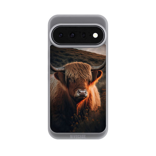 Google Pixel 11 Pro XL NIVOpure Vache Highland avec de grandes cornes avec IA
