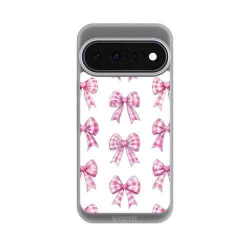 Google Pixel 11 Pro XL NIVOpure Pinke Gingham Herzen und Schleifen mit KI