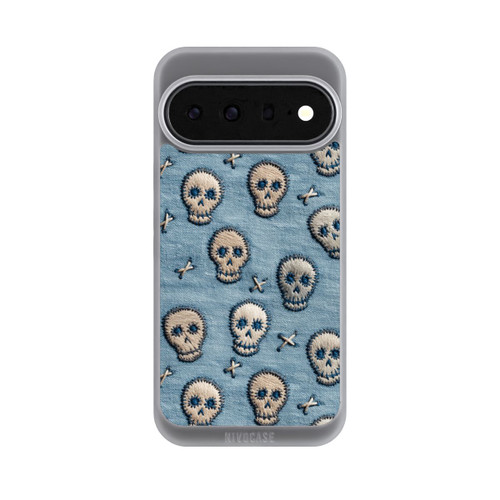 Google Pixel 11 Pro XL NIVOpure Skulls on Jeans Pattern