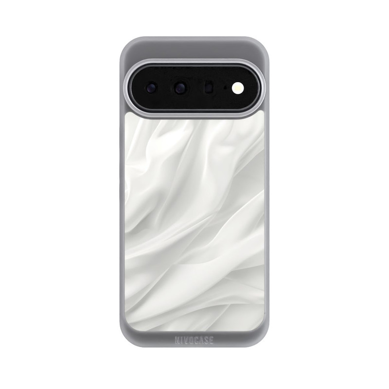 Pixel 11 Pro XL NIVOpure Weiße Seidenmatte Textur mit KI