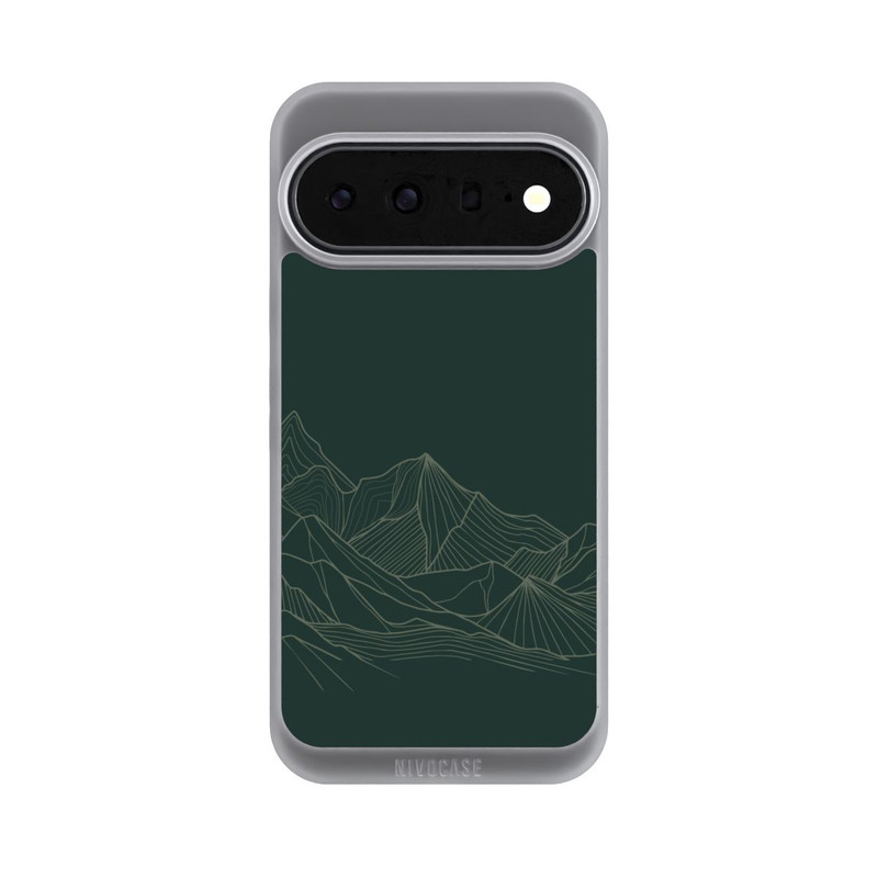 Pixel 11 Pro XL NIVOpure Berg Line Art Grün
