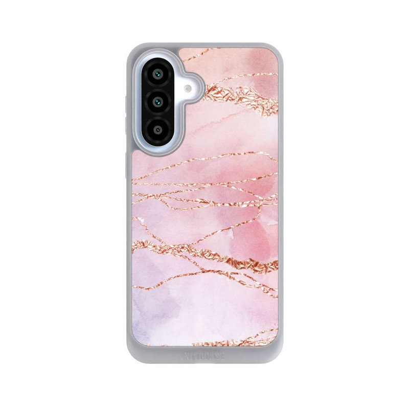 Galaxy A37 5G NIVOpure Glitter Look Pink Girly Marmor