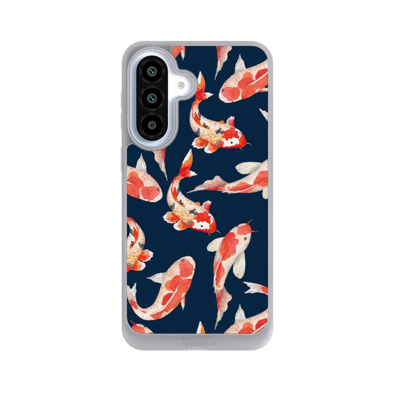 Galaxy A37 5G NIVOpure Koi auf blauem Hintergrund