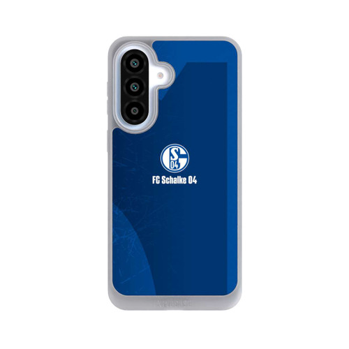 Samsung Galaxy A37 5G NIVOpure Schalke 04 Blauer Hintergrund Mit Logo