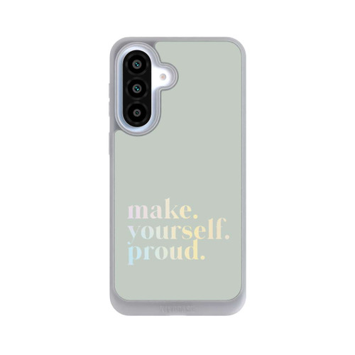 Samsung Galaxy A37 5G NIVOpure Make Yourself Proud Zitat-Minze und Farbverlauf