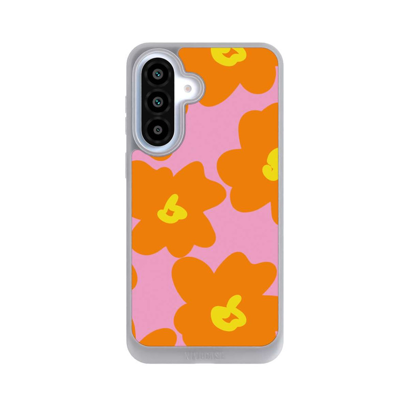 Galaxy A37 5G NIVOpure Retro floral pattern pink and orange