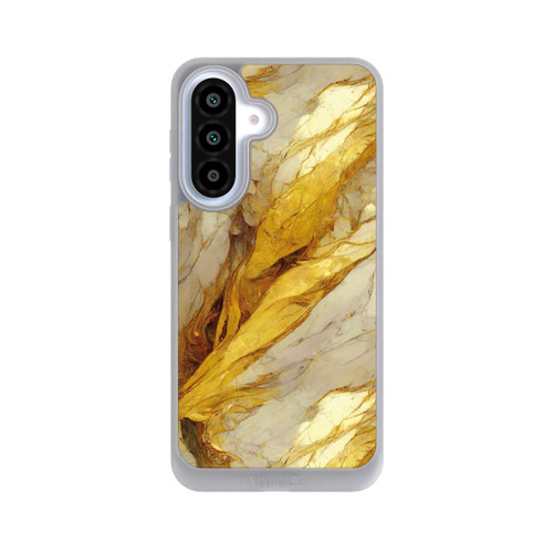 Samsung Galaxy A37 5G NIVOpure Weiße Marmor-Golddruckschichten