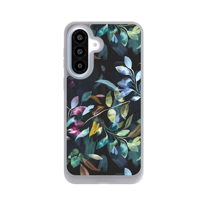 Galaxy A37 5G NIVOpure Mystische Aquarellblätter schwarz
