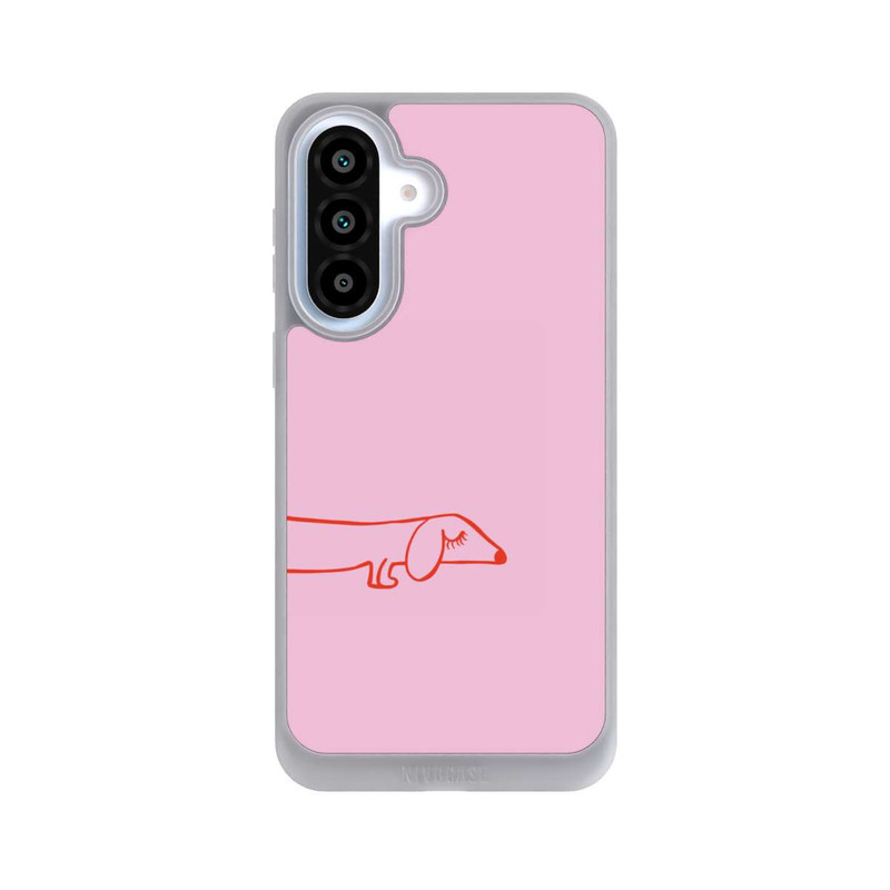 Galaxy A37 5G NIVOpure Dachshund Illustration Pink