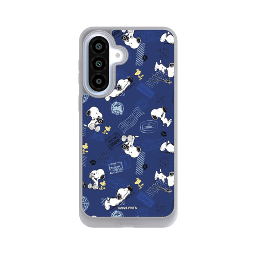 Samsung Galaxy A37 5G NIVOpure Peanuts Travel Stamps Pattern Blue