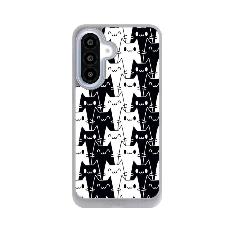 Galaxy A37 5G NIVOpure Papier Peint Chat Noir Blanc