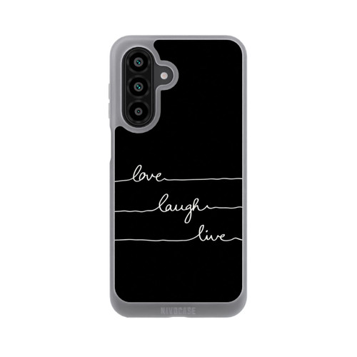 Samsung Galaxy A18 5G NIVOpure Love Laugh Live weiß/schwarz