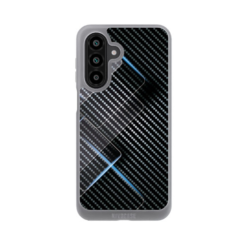 Samsung Galaxy A18 5G NIVOpure Blaue Linien auf Karbon