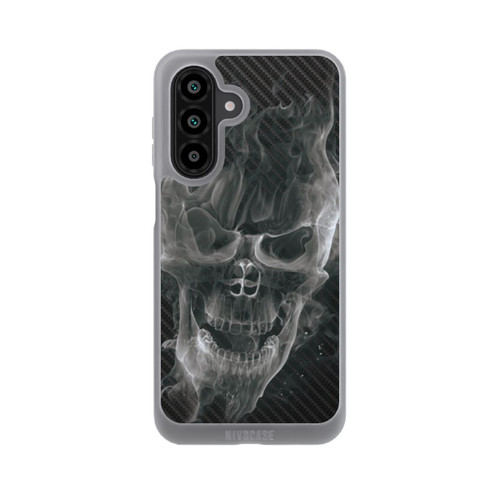 Samsung Galaxy A18 5G NIVOpure rauchender Totenkopf Carbon