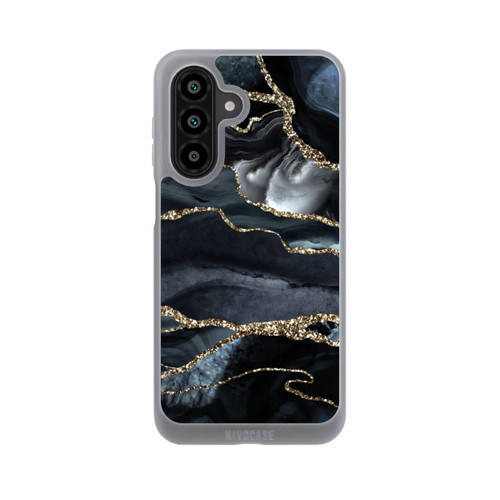 Samsung Galaxy A18 5G NIVOpure Dunkler Marmor Gold Glitzerlook