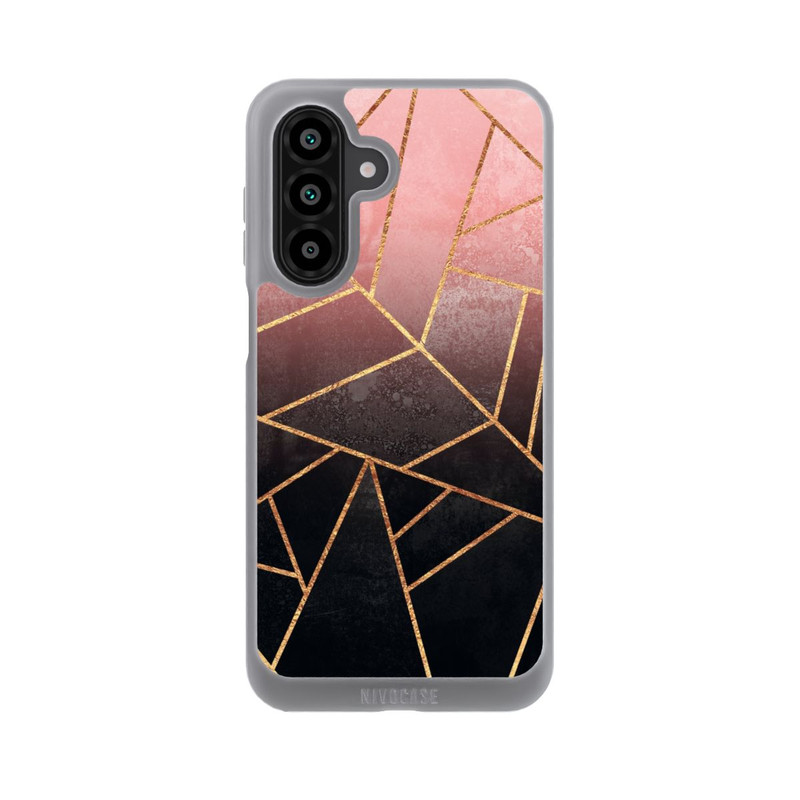 Galaxy A18 5G NIVOpure Imprimé Pierre Or Rose Et Noir